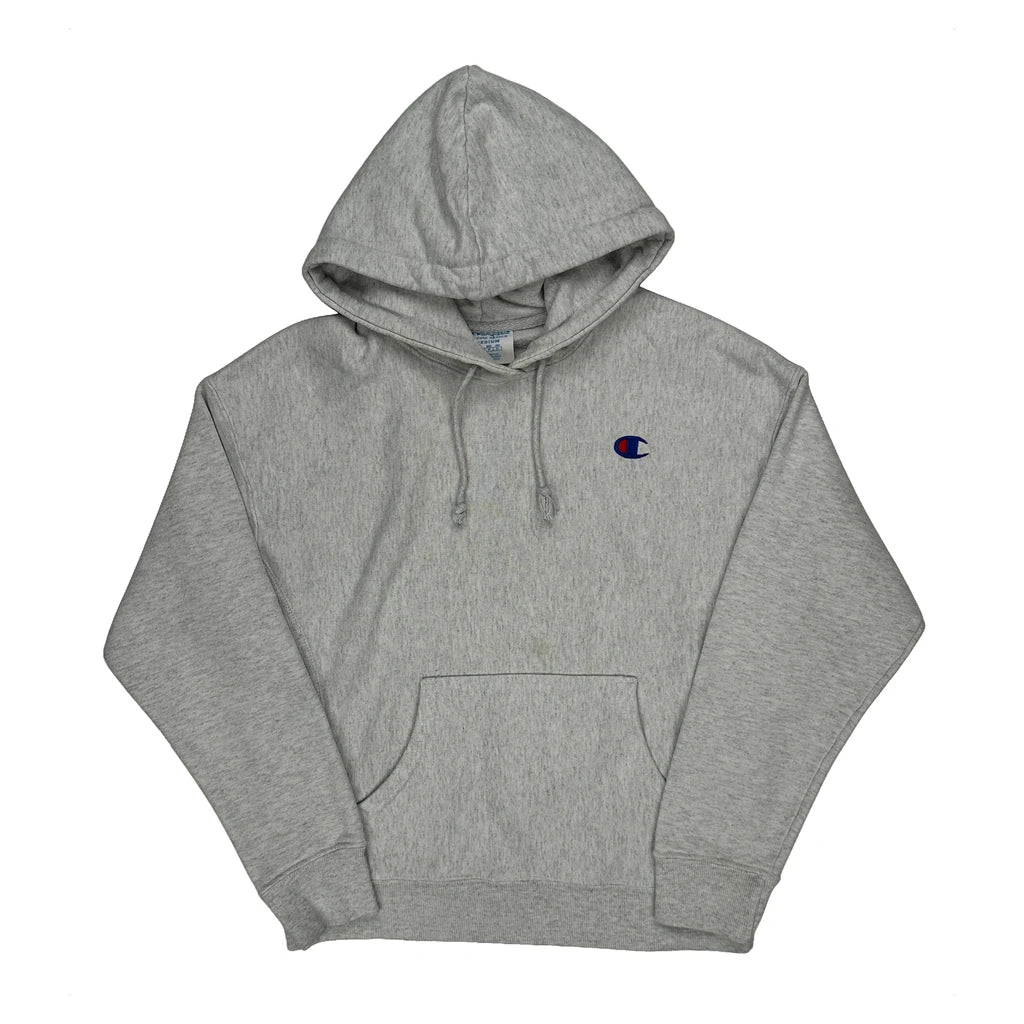 Reverse Weave Champion Hoodie - Medium Grey Cotton