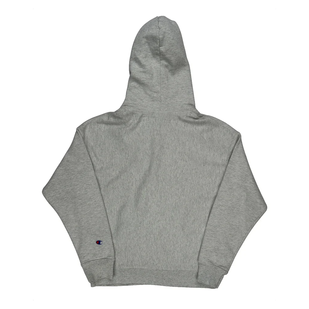 Reverse Weave Champion Hoodie - Medium Grey Cotton - Image 2