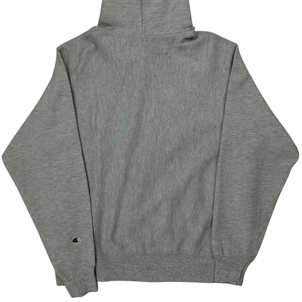 Reverse Weave Champion Hoodie - Medium Grey Cotton Blend - Image 7
