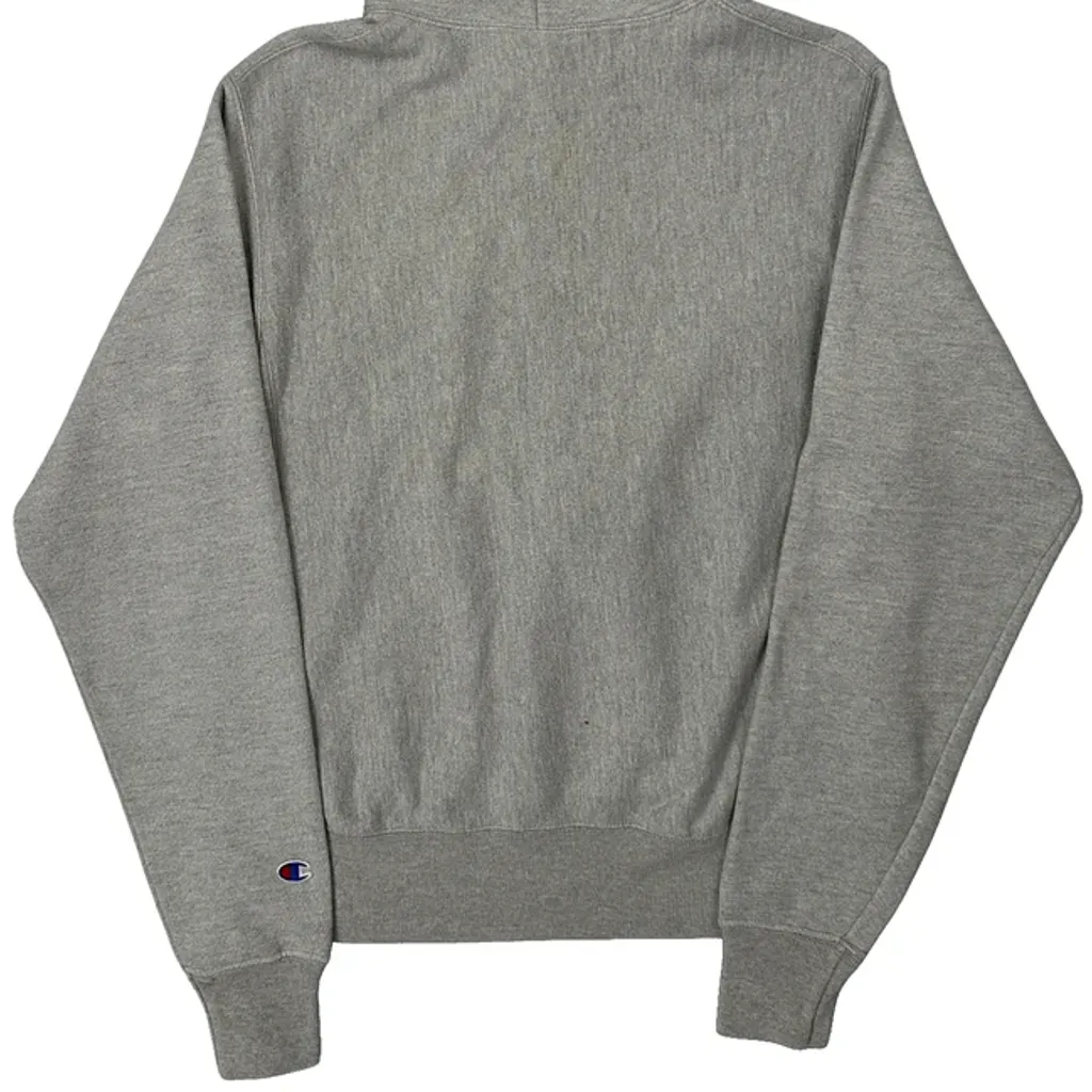 Reverse Weave Champion Hoodie - Small Grey Cotton - Image 7