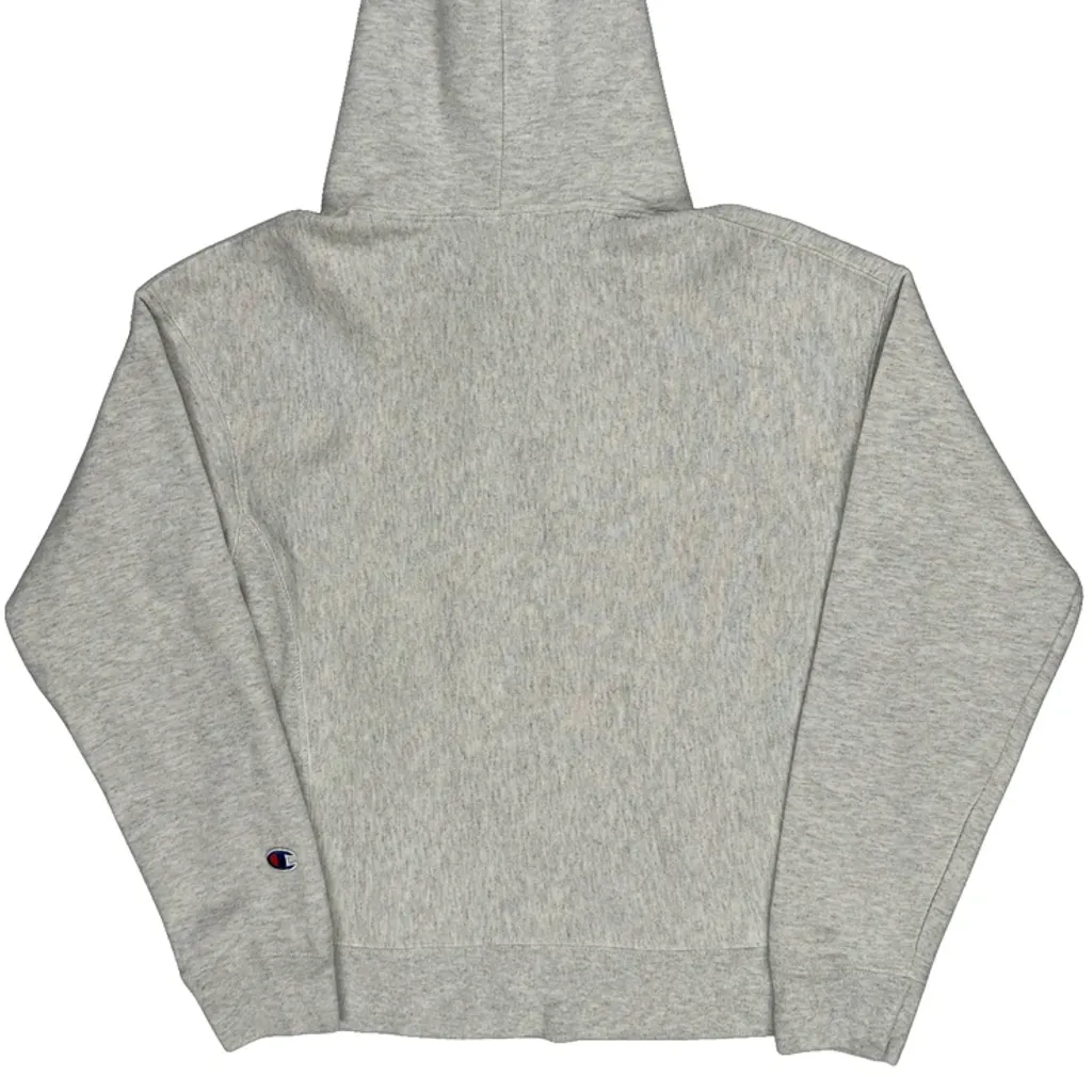 Reverse Weave Champion Hoodie - Small Grey Cotton Blend - Image 6