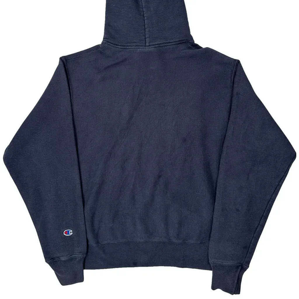 Reverse Weave Champion Hoodie - Medium Navy Cotton - Image 4