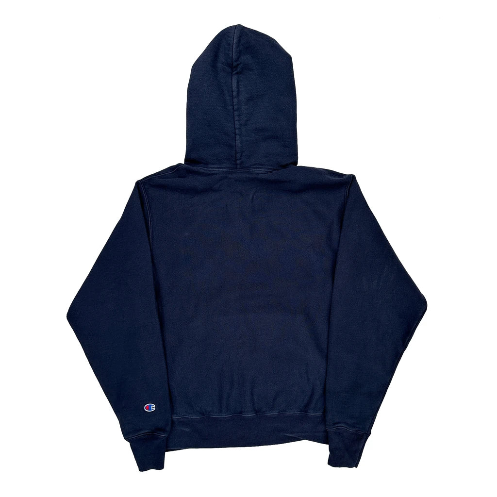 Reverse Weave Champion Hoodie - Medium Navy Cotton Blend - Image 2