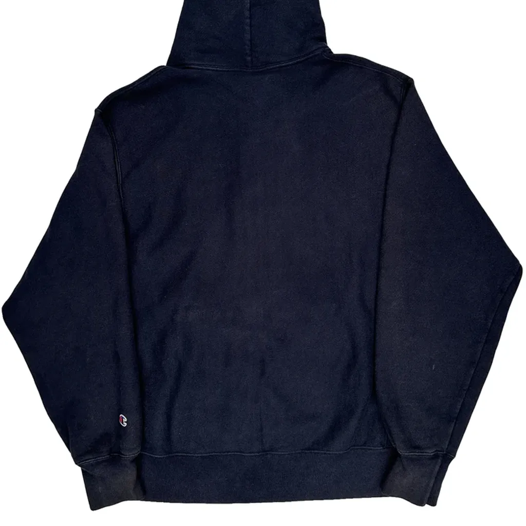 Reverse Weave Champion Hoodie - Medium Navy Cotton - Image 7