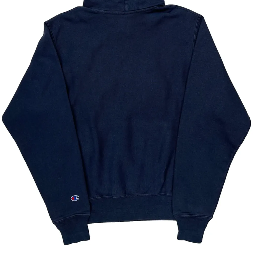 Reverse Weave Champion Hoodie - Small Navy Cotton - Image 7