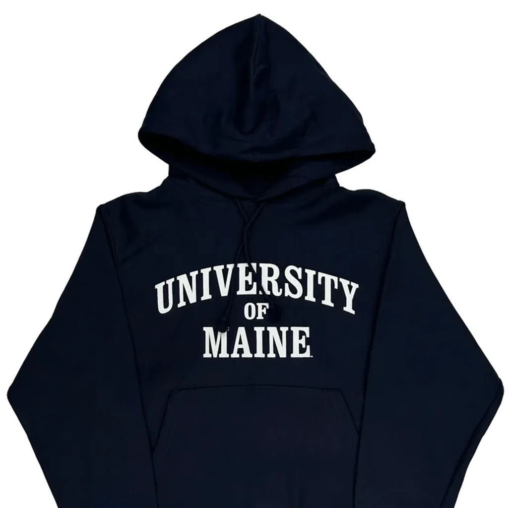 Reverse Weave Champion College Hoodie - Small Navy Cotton Blend - Image 4