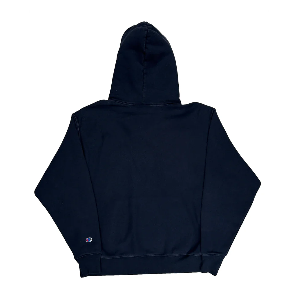 Reverse Weave Champion Hoodie - XL Navy Cotton Blend - Image 2