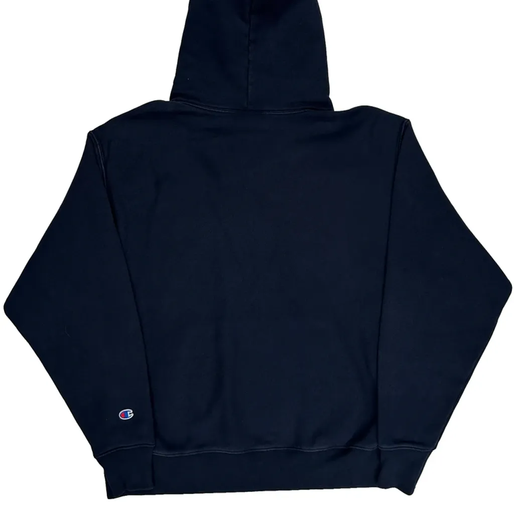 Reverse Weave Champion Hoodie - XL Navy Cotton Blend - Image 7