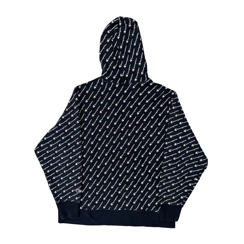 Reverse Weave Champion Hoodie - 2XL Navy Cotton - Image 2