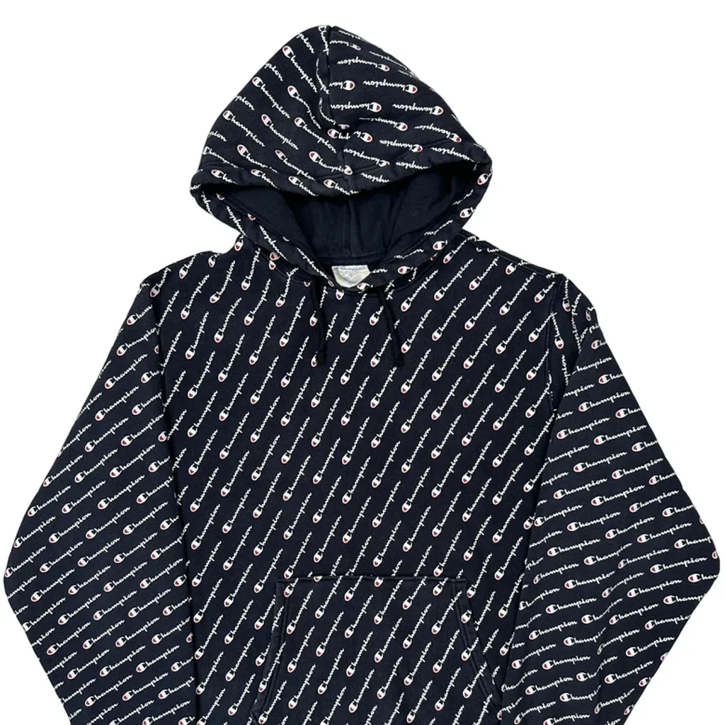 Reverse Weave Champion Hoodie - 2XL Navy Cotton - Image 4