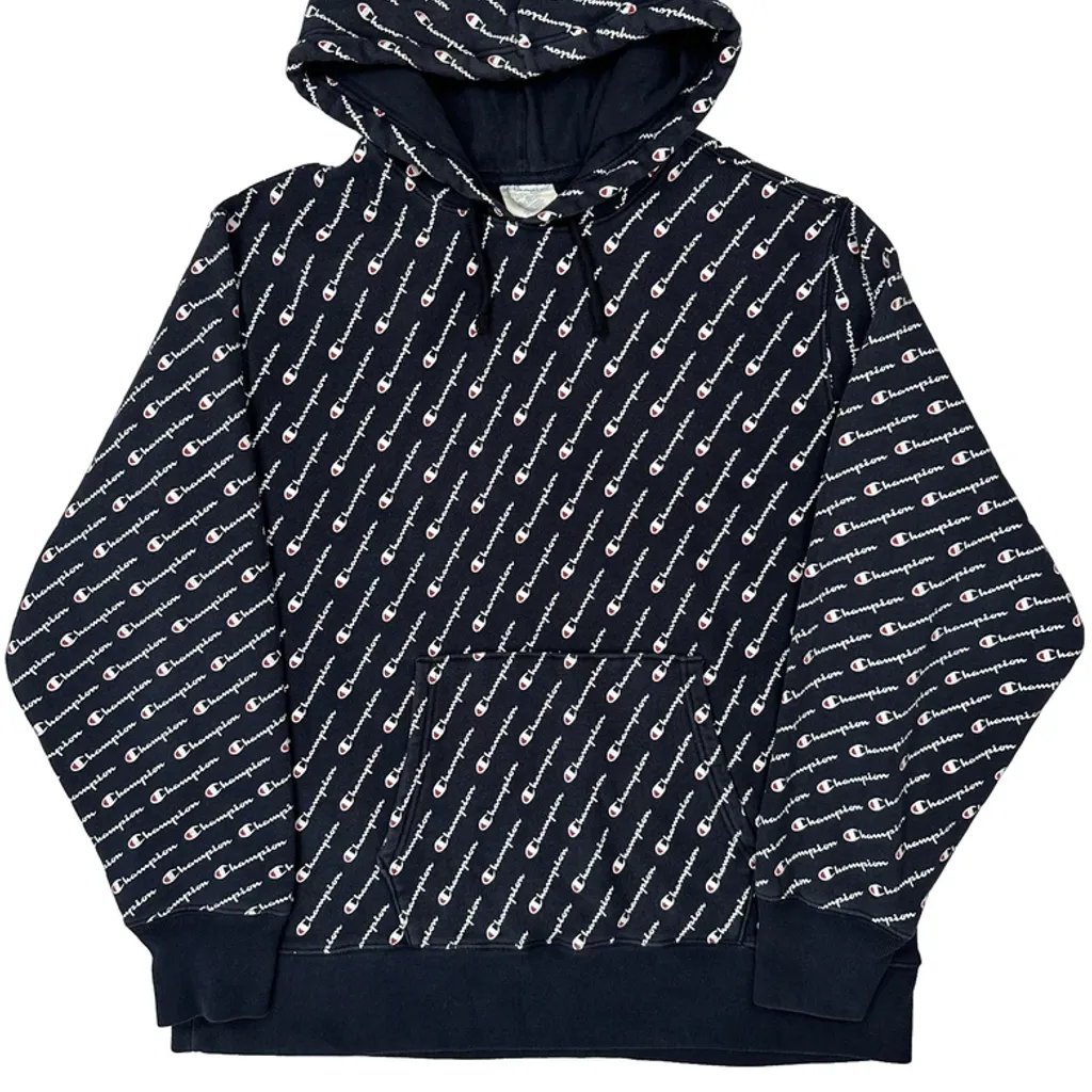 Reverse Weave Champion Hoodie - 2XL Navy Cotton - Image 5