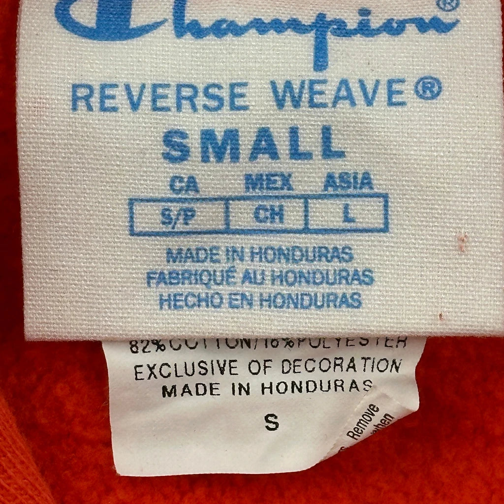Reverse Weave Champion Hoodie - Small Red Cotton Blend - Image 3