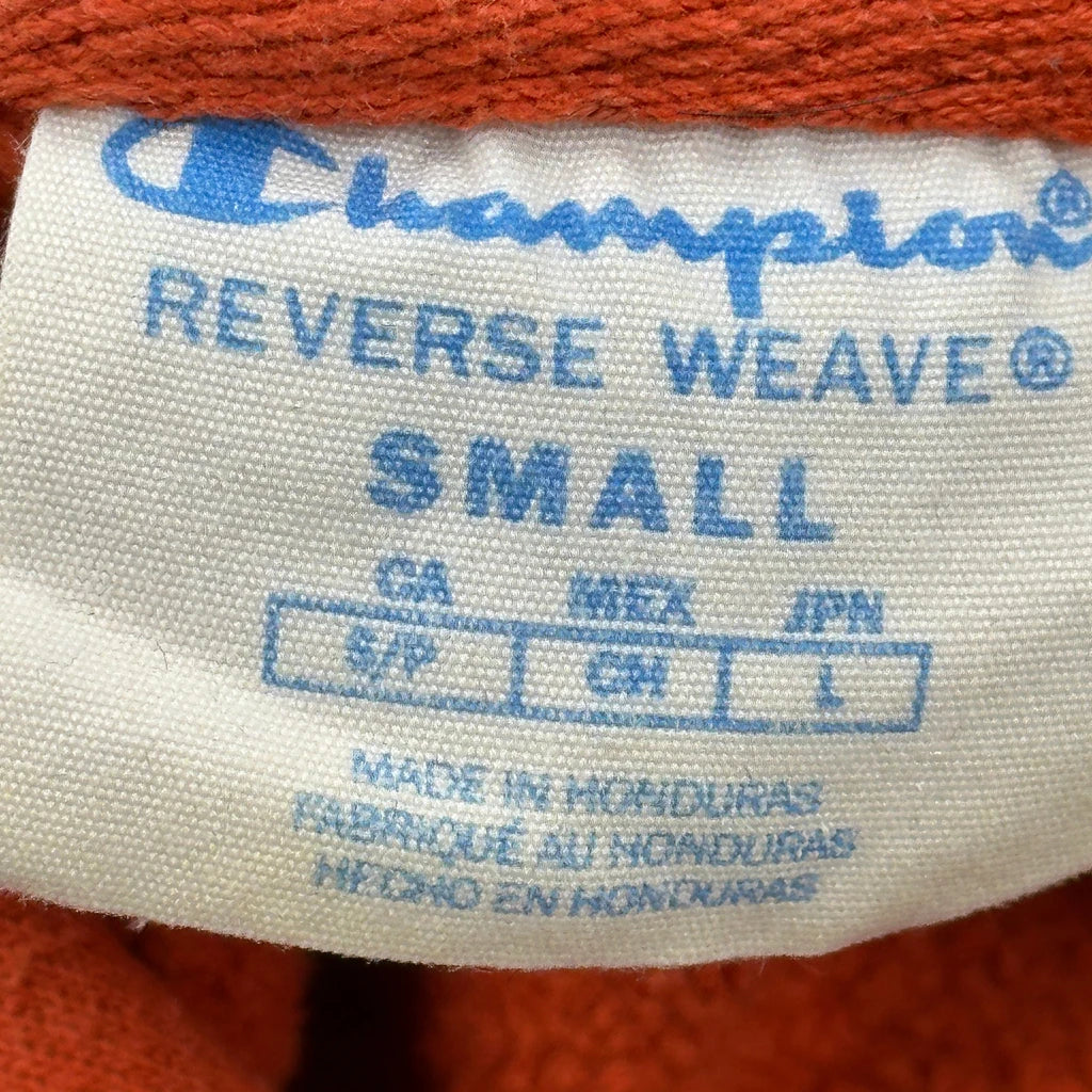 Reverse Weave Champion Hoodie - Small Red Cotton - Image 3