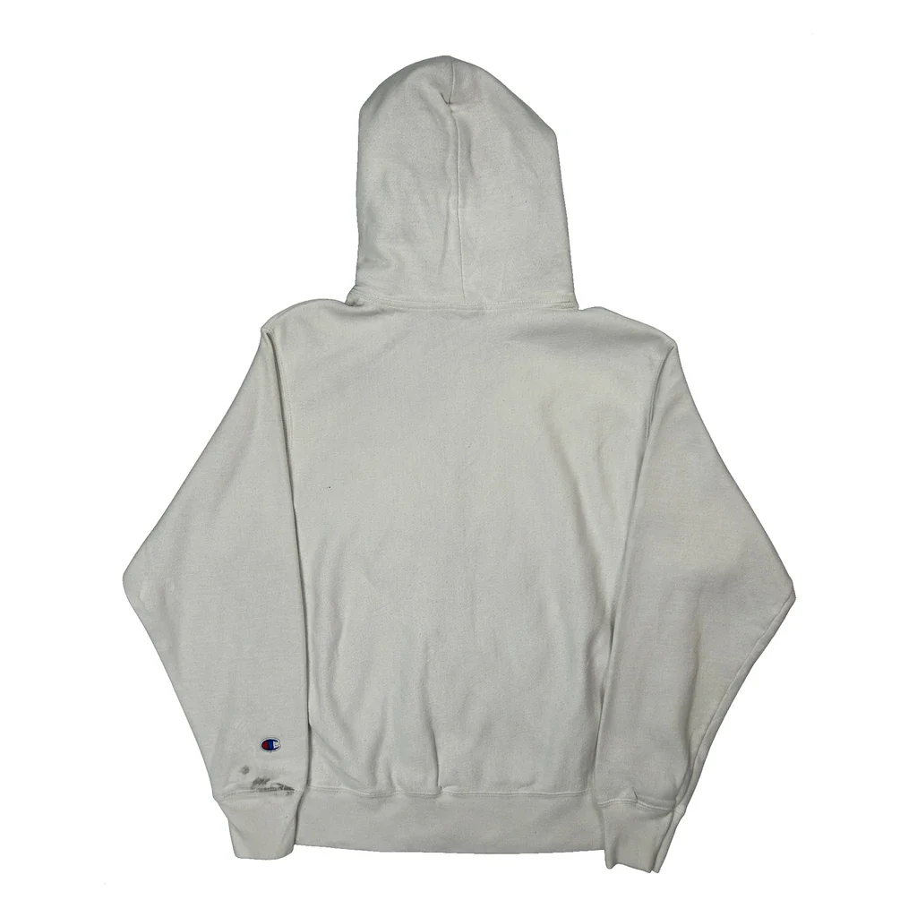 Reverse Weave Champion Hoodie - Medium White Cotton - Image 2