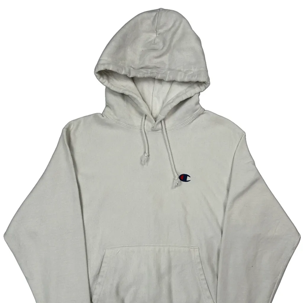 Reverse Weave Champion Hoodie - Medium White Cotton - Image 5