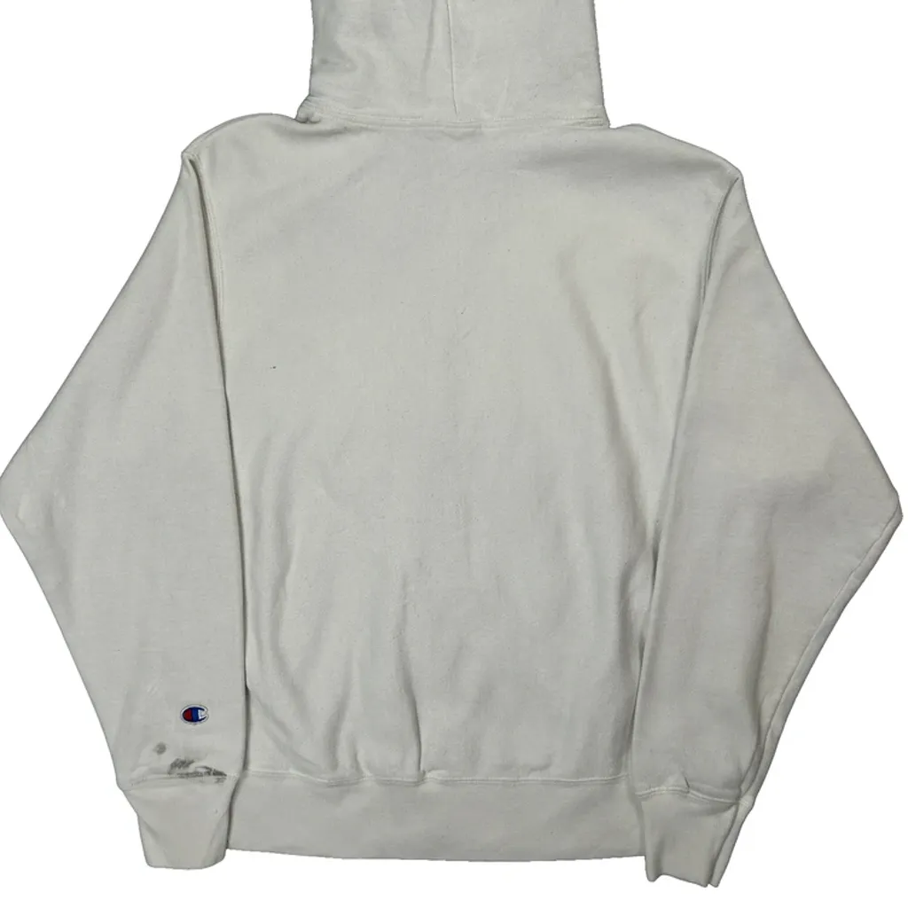 Reverse Weave Champion Hoodie - Medium White Cotton - Image 7