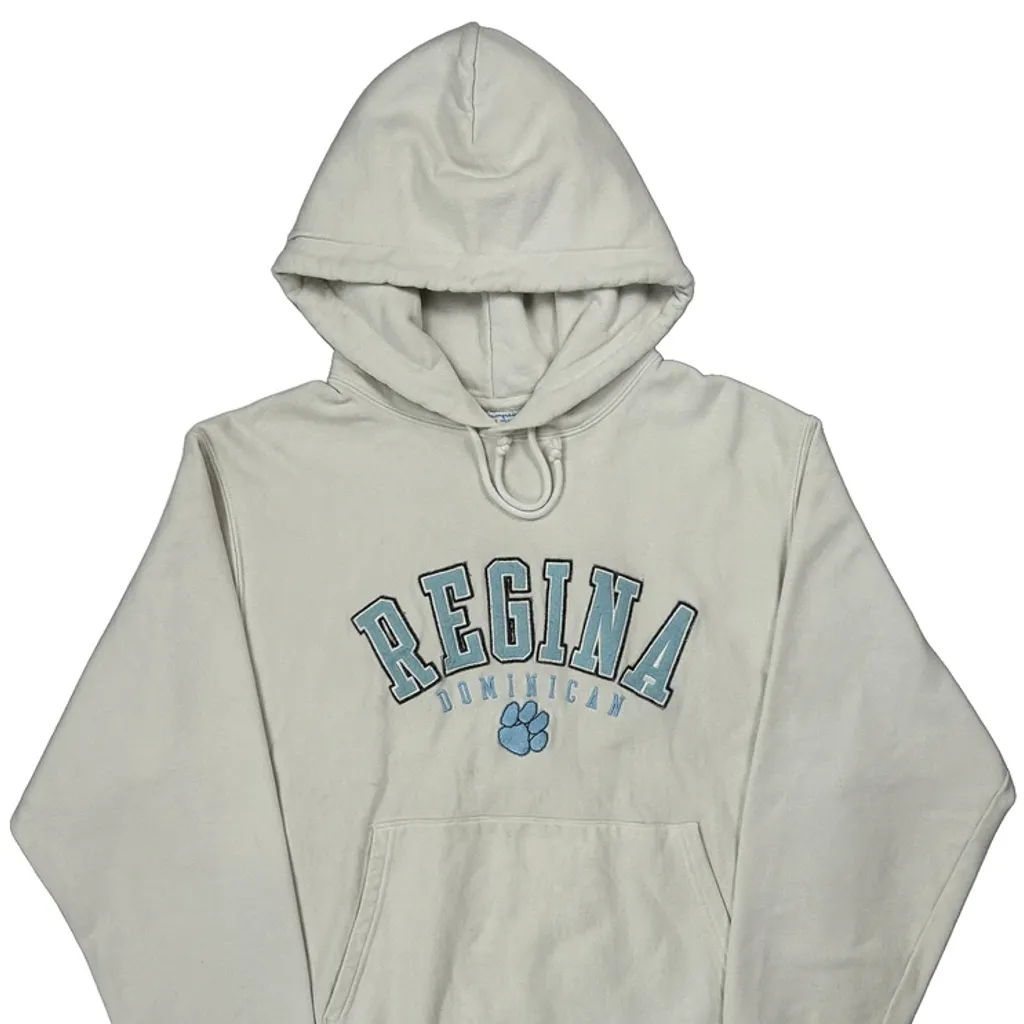 Reverse Weave Champion College Hoodie - Medium White Cotton - Image 4