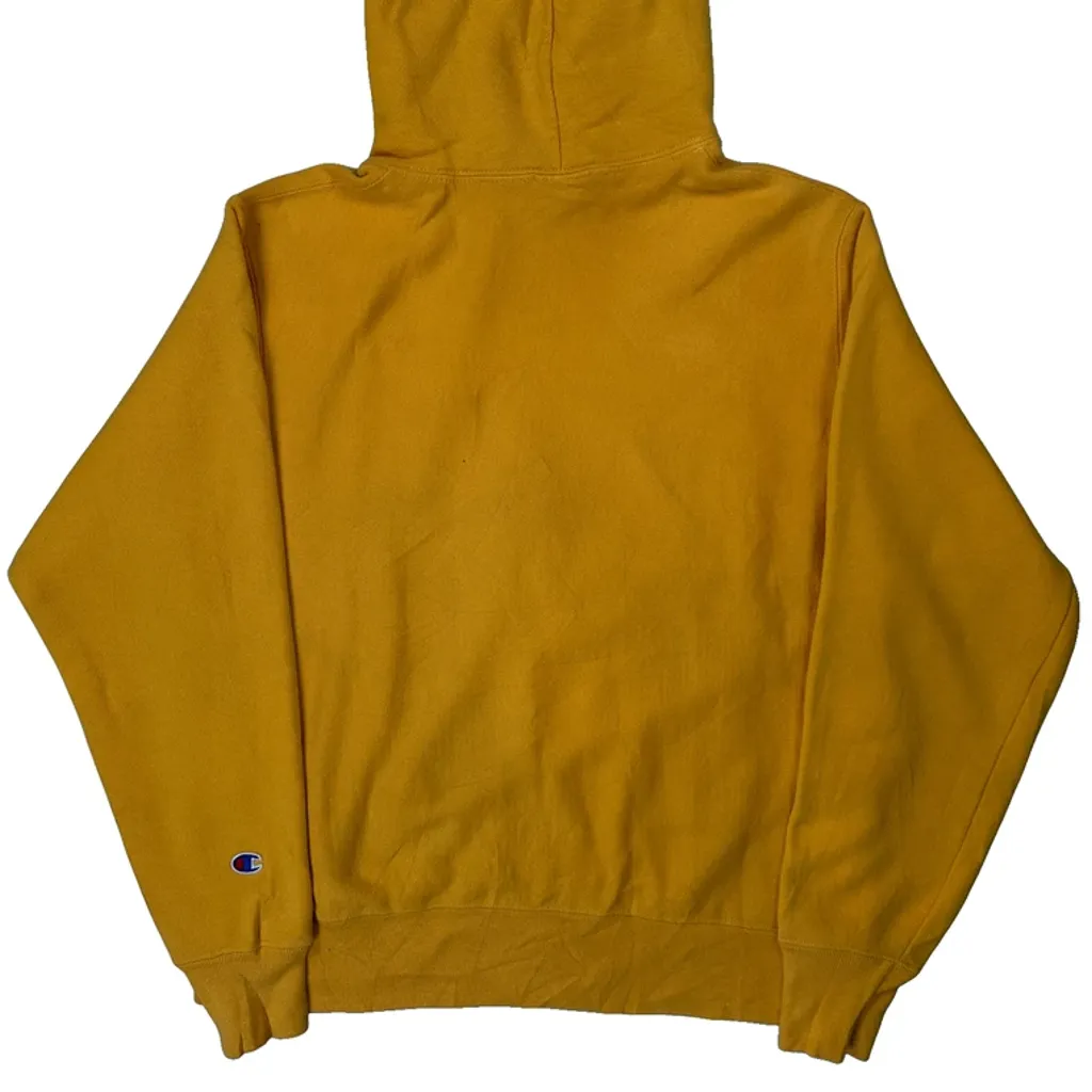 Reverse Weave Champion Hoodie - Medium Yellow Cotton - Image 6