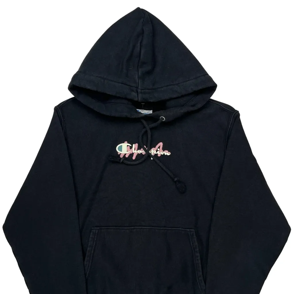 Reverse Weave Champion Hoodie - Small Black Cotton - Image 5