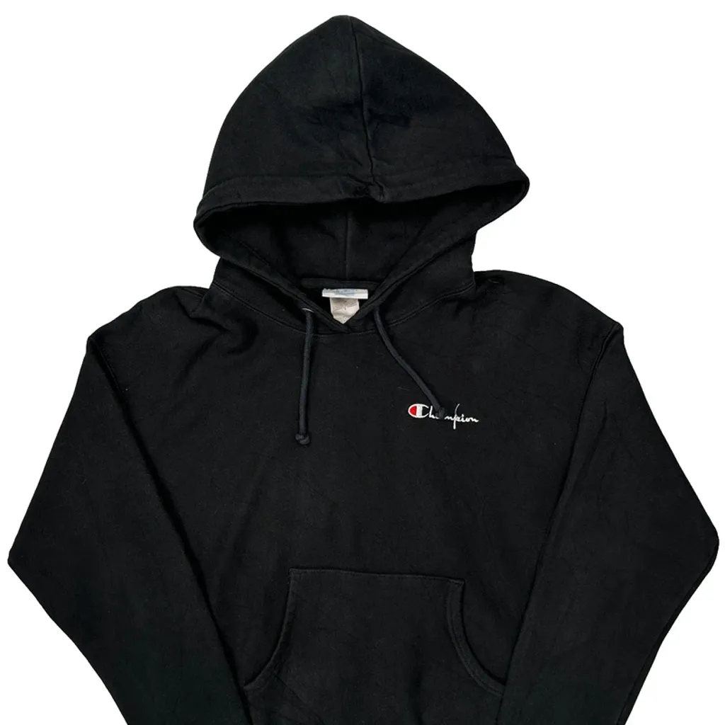 Reverse Weave Champion Hoodie - Small Black Cotton Blend - Image 5