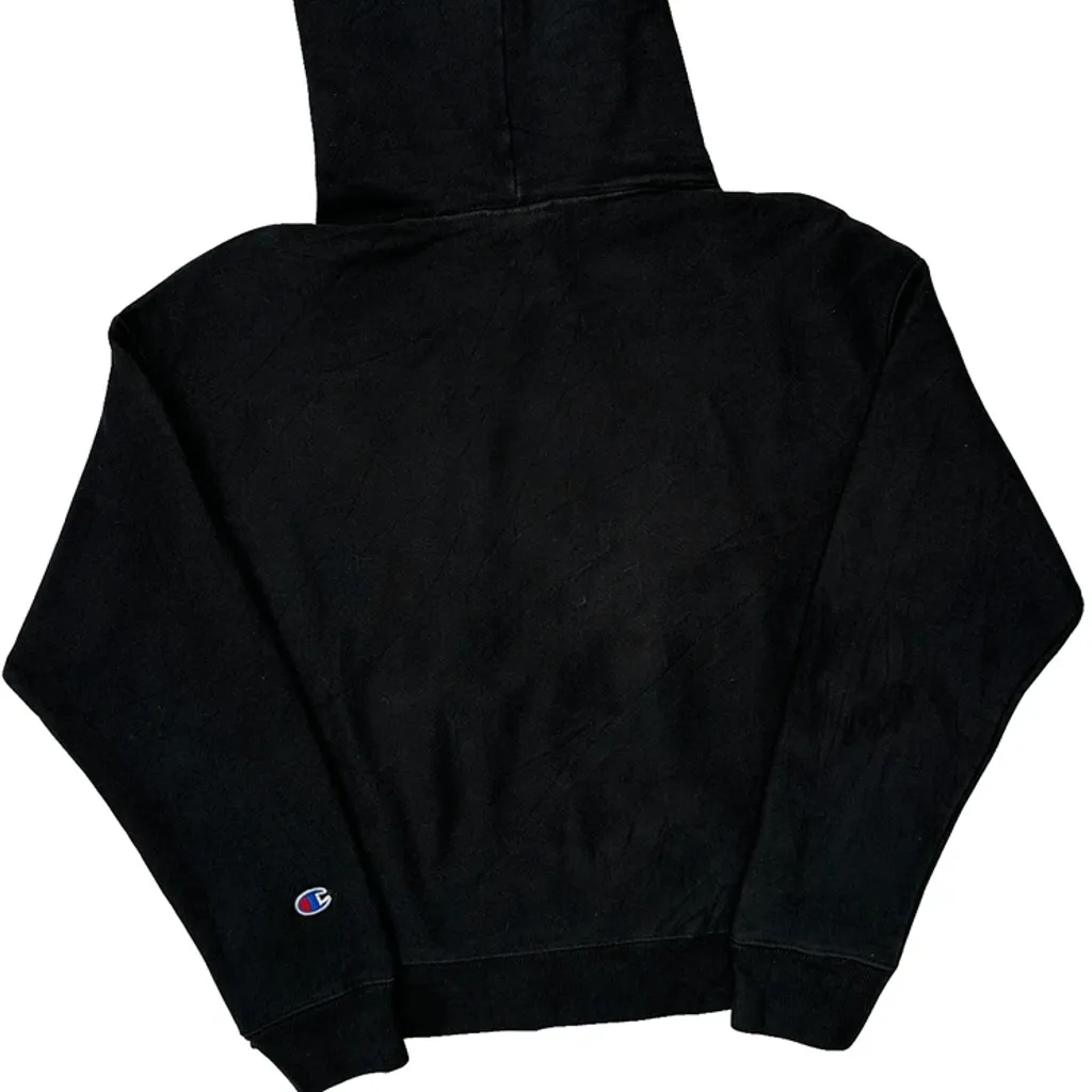 Reverse Weave Champion Hoodie - Small Black Cotton Blend - Image 7