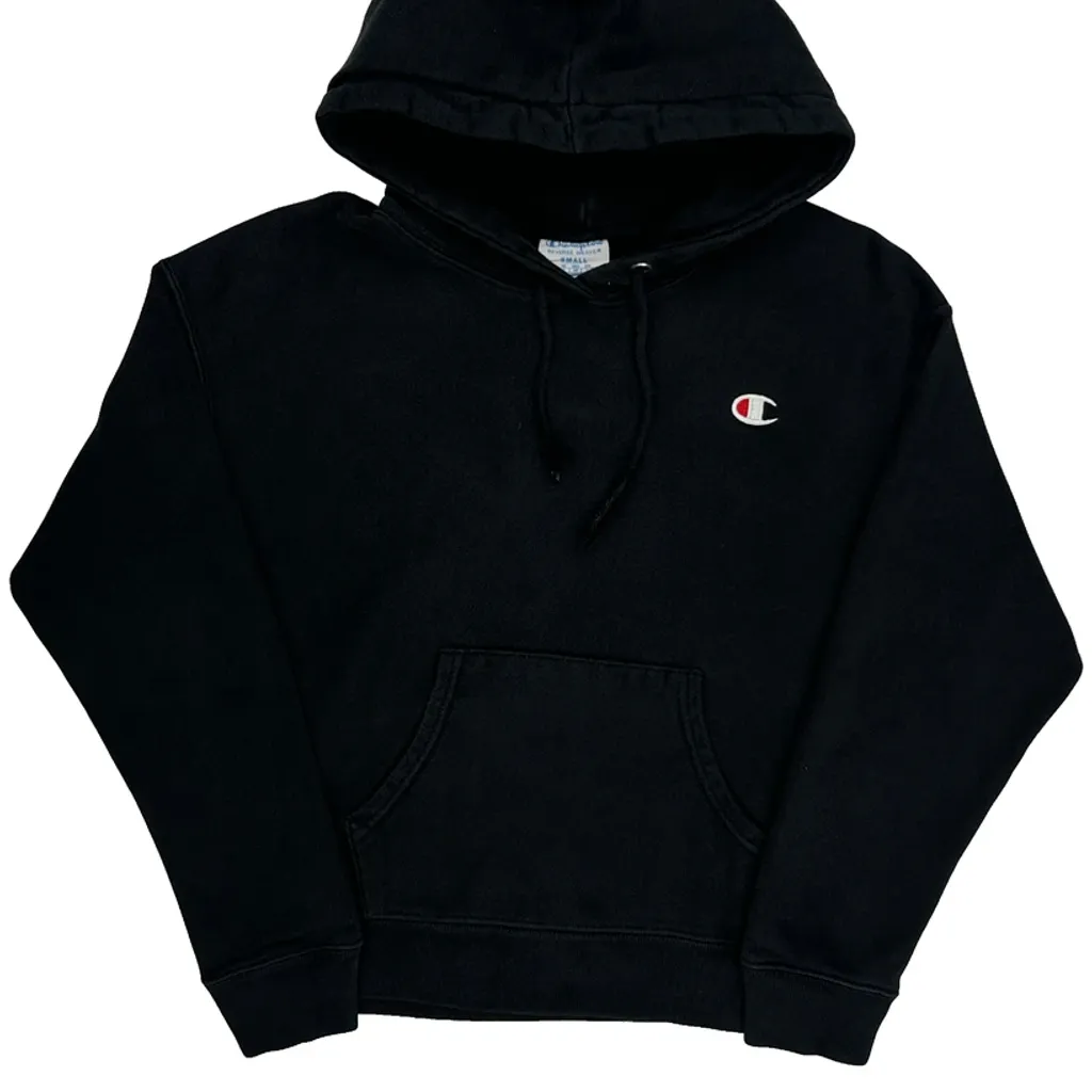 Reverse Weave Champion Hoodie - Small Black Cotton Blend - Image 5
