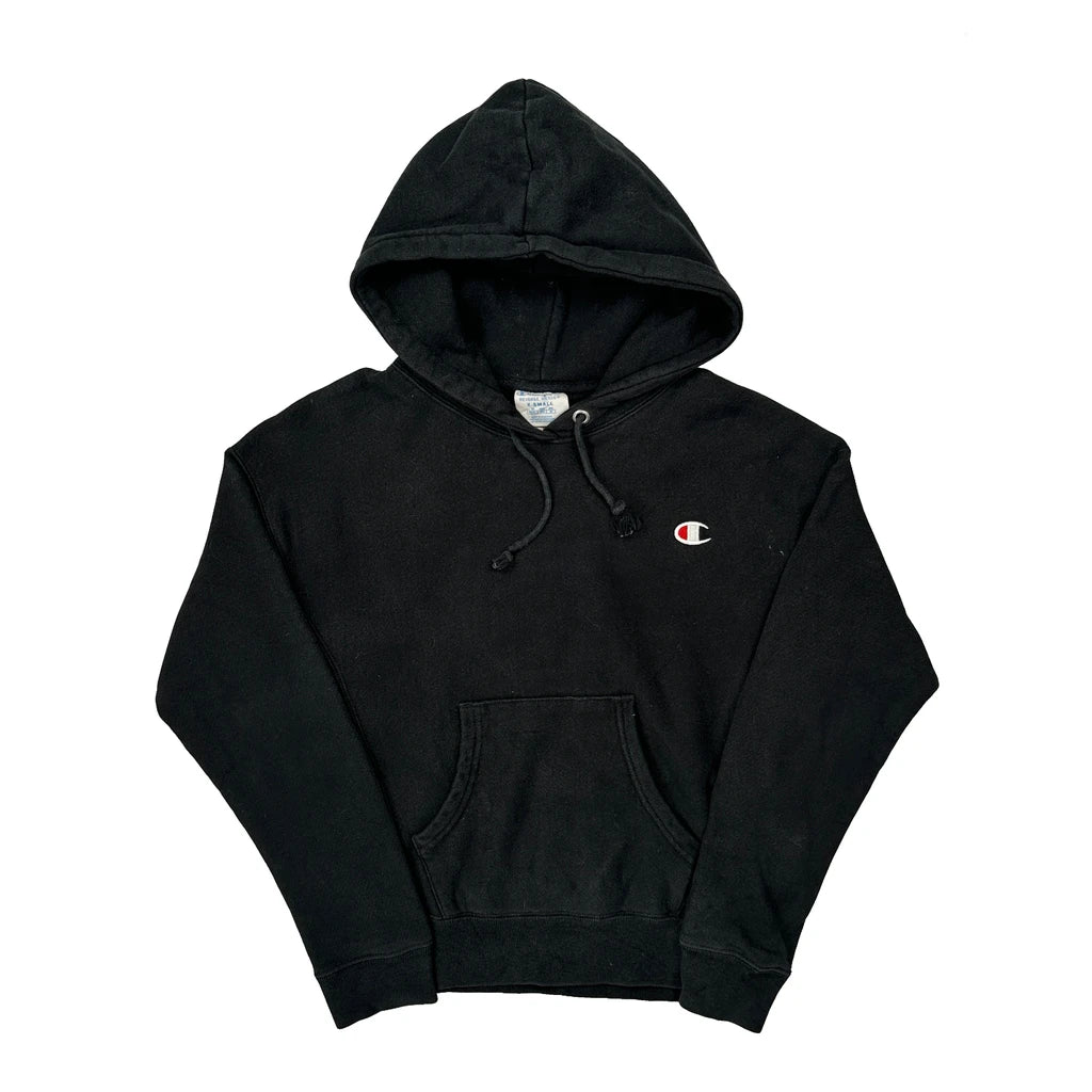 Reverse Weave Champion Hoodie - XS Black Cotton Blend
