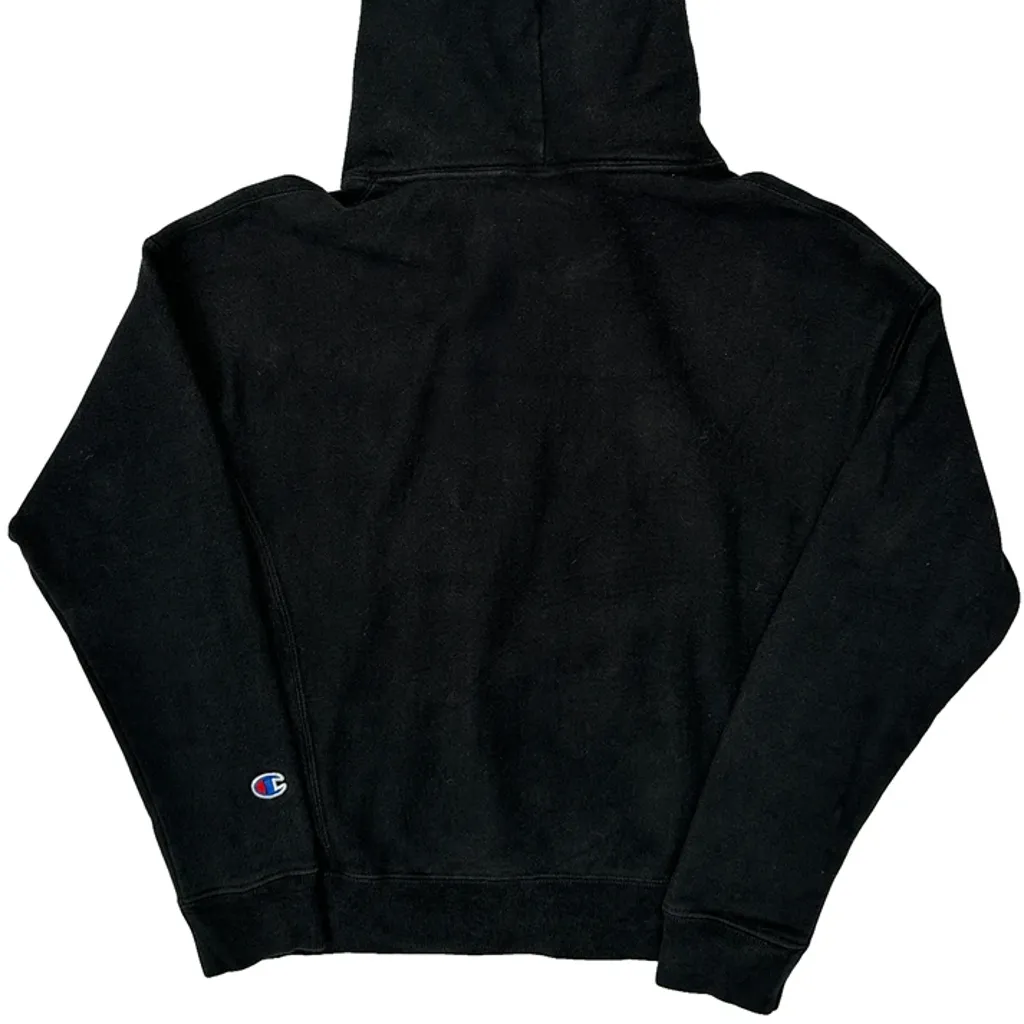 Reverse Weave Champion Hoodie - XS Black Cotton Blend - Image 6
