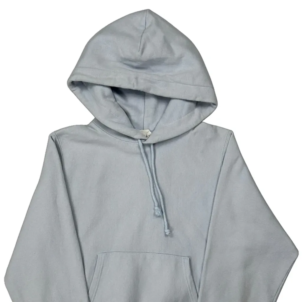 Reverse Weave Champion Hoodie - XS Blue Cotton - Image 5