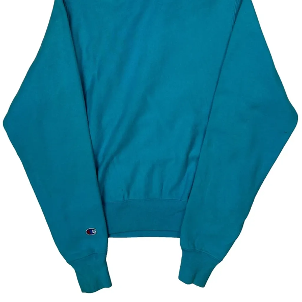 Reverse Weave Champion Hoodie - XS Blue Cotton - Image 6