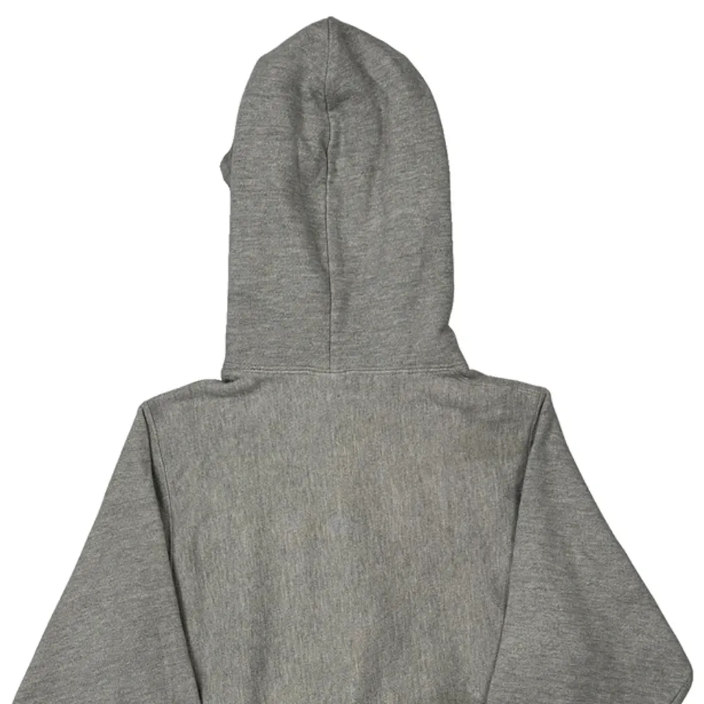 Reverse Weave Champion Spellout Hoodie - XS Grey Cotton Blend - Image 6