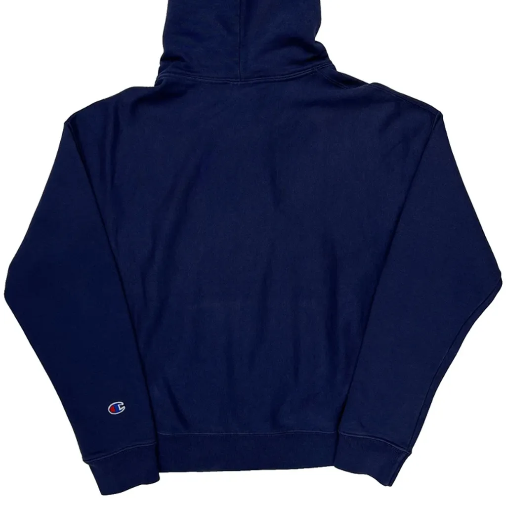 Reverse Weave Champion Hoodie - Medium Navy Cotton - Image 7