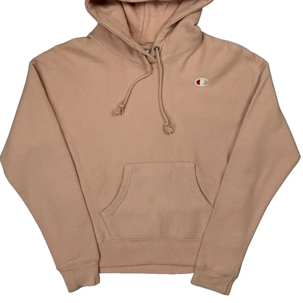 Reverse Weave Champion Hoodie - Small Pink Cotton - Image 5