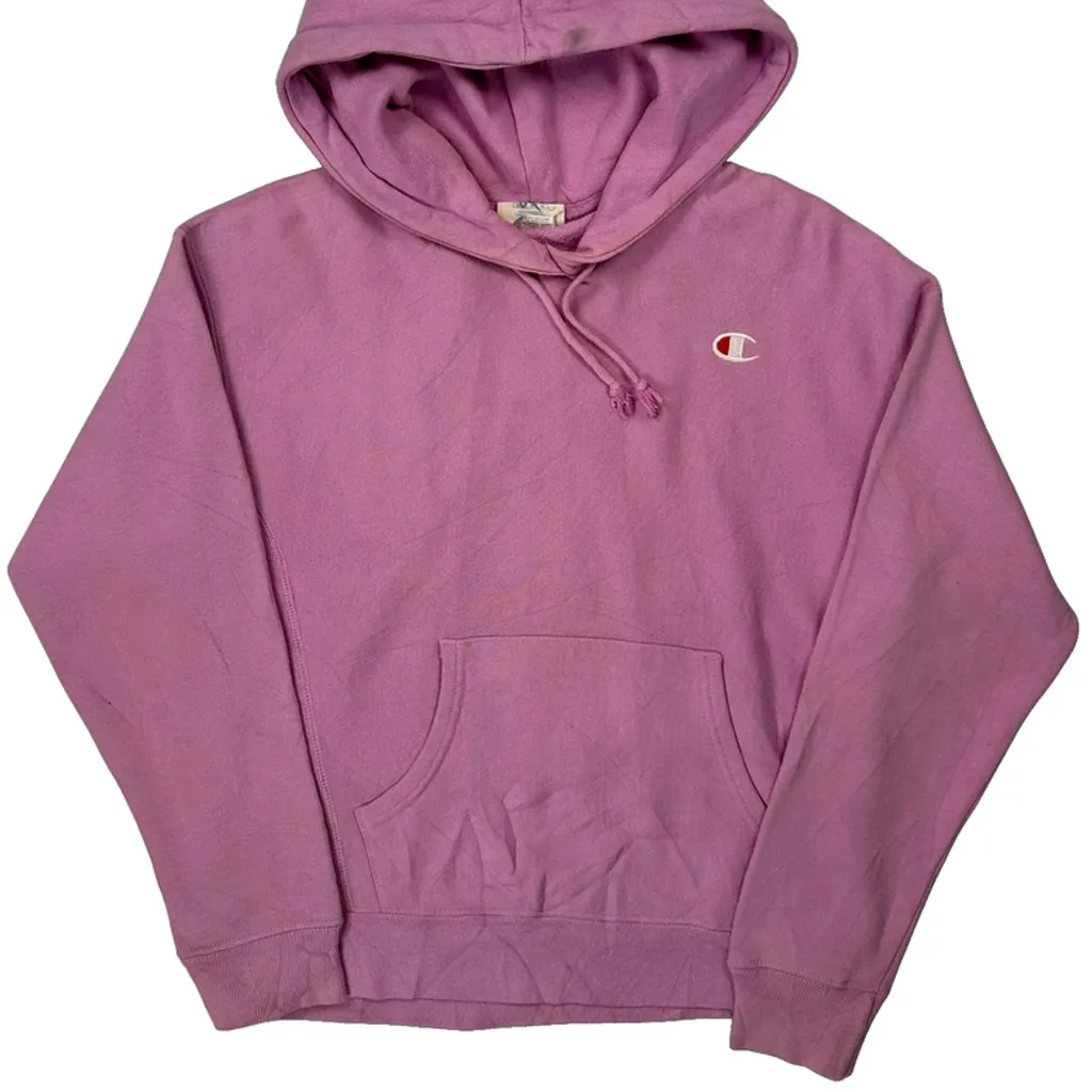 Reverse Weave Champion Hoodie - Medium Purple Cotton - Image 4