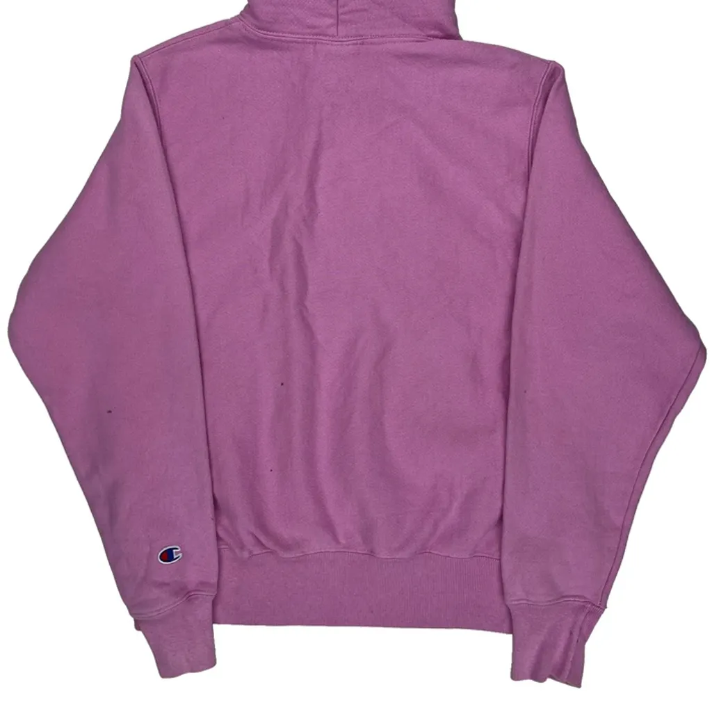Reverse Weave Champion Hoodie - Small Purple Cotton - Image 7