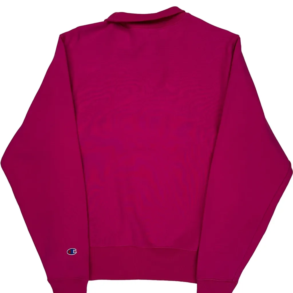 Reverse Weave Champion Hoodie - Small Red Cotton Blend - Image 7