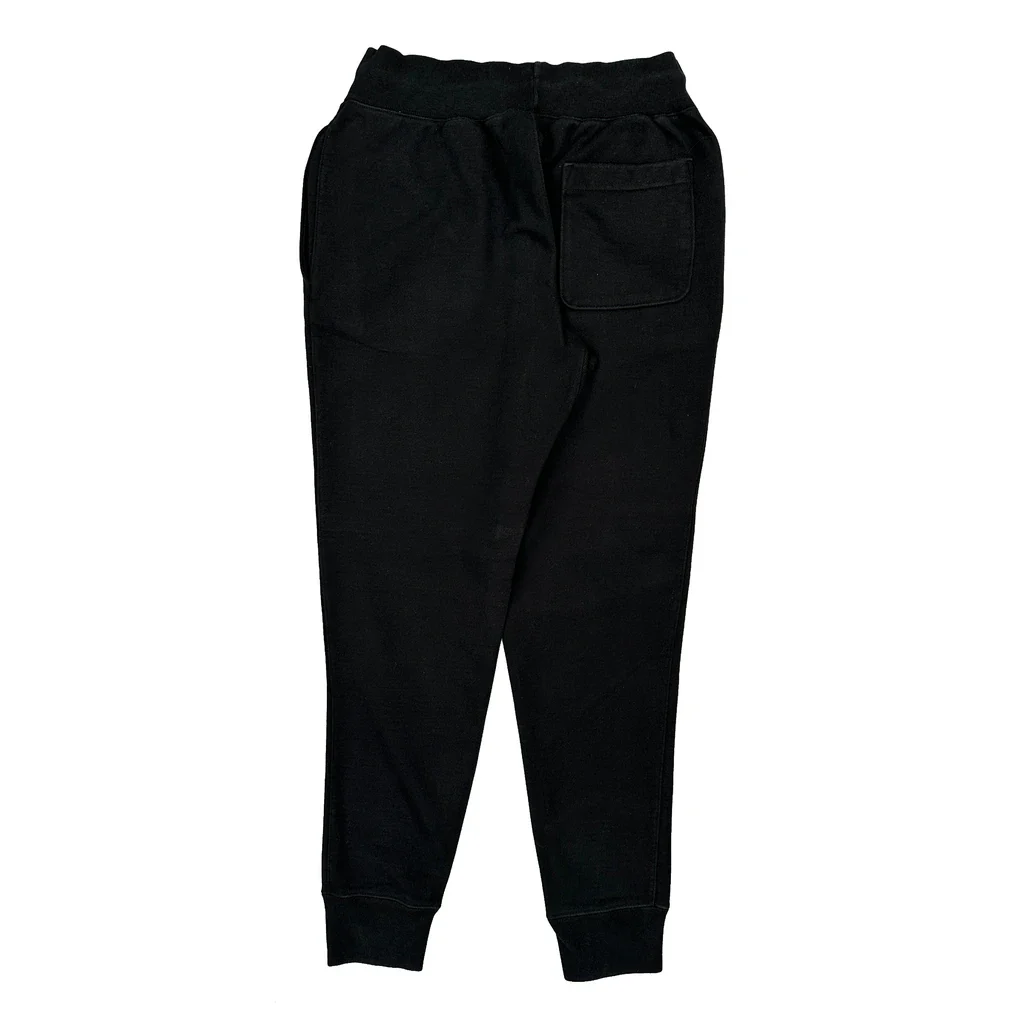Reverse Weave Champion Joggers - Medium Black Cotton - Image 2
