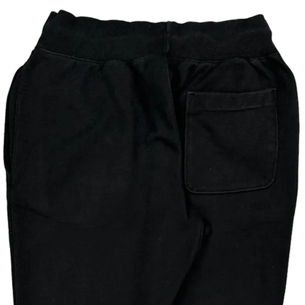 Reverse Weave Champion Joggers - Medium Black Cotton - Image 7