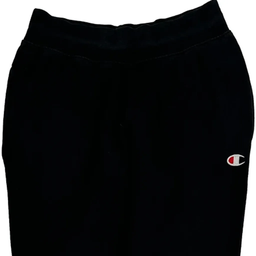 Reverse Weave Champion Joggers - Medium Black Cotton - Image 4