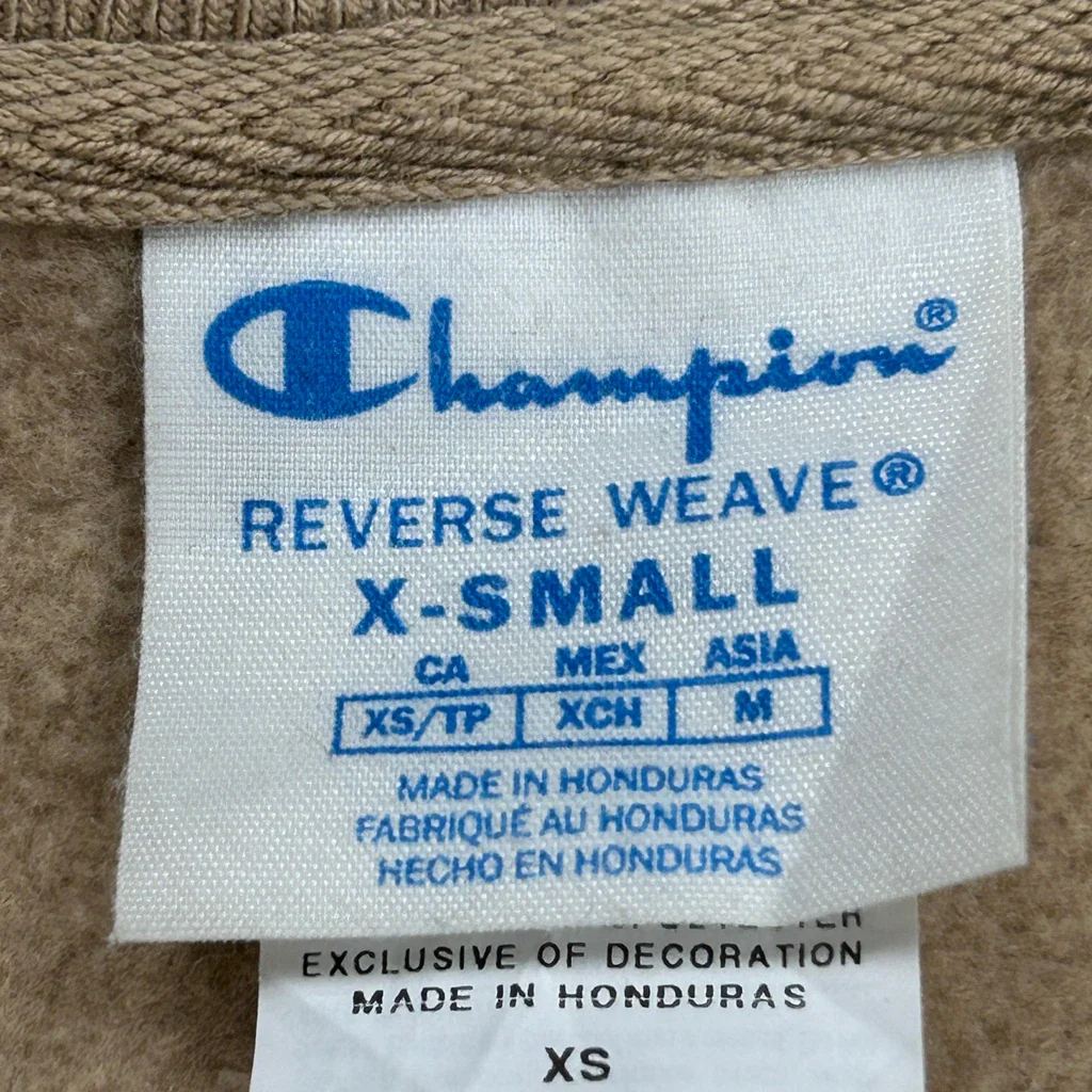 Reverse Weave Champion Sweatshirt - XS Beige Cotton - Image 3
