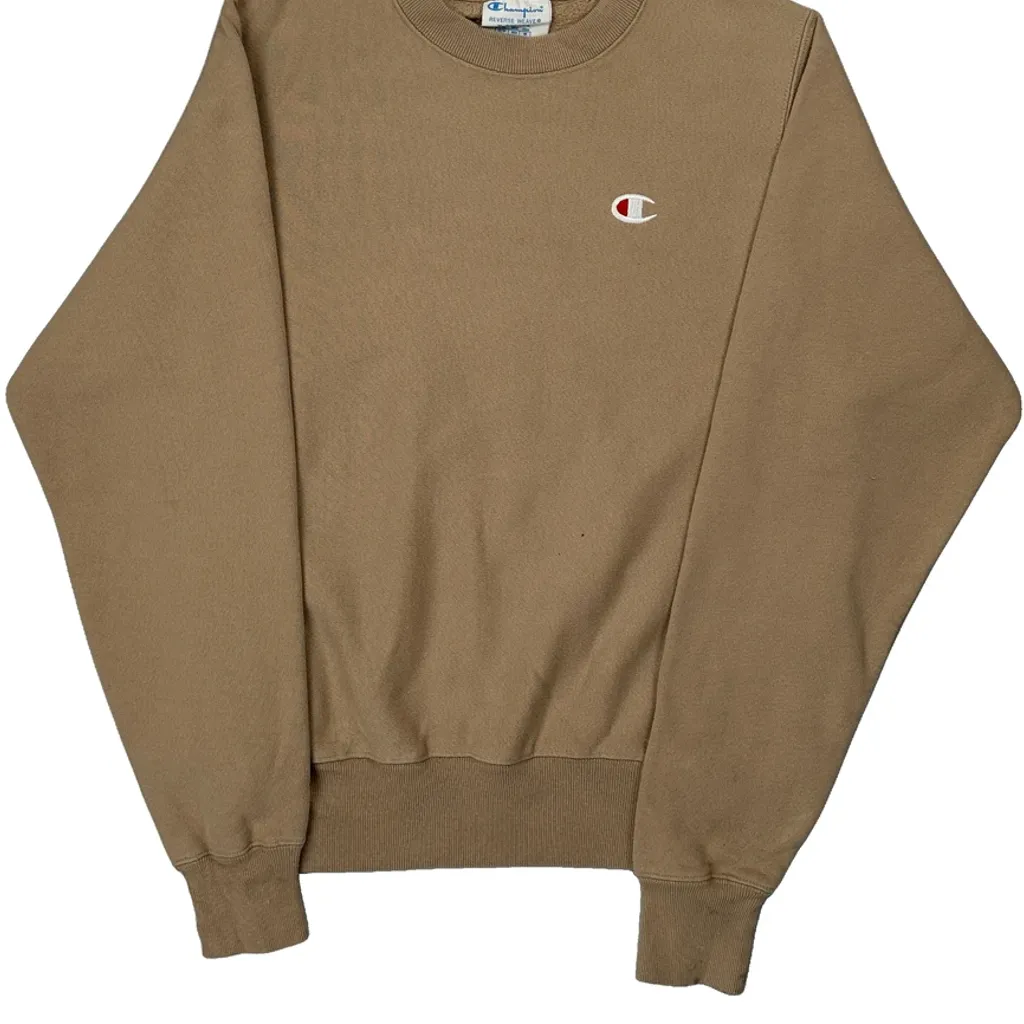 Reverse Weave Champion Sweatshirt - XS Beige Cotton - Image 4