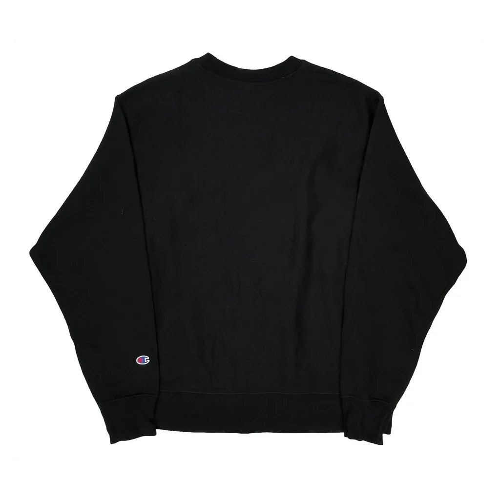 Reverse Weave Champion Pilates + Coffee Sweatshirt - Large Black Cotton Blend - Image 2