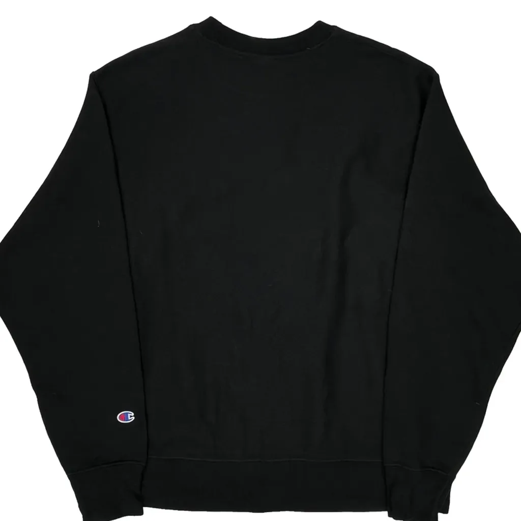 Reverse Weave Champion Pilates + Coffee Sweatshirt - Large Black Cotton Blend - Image 6