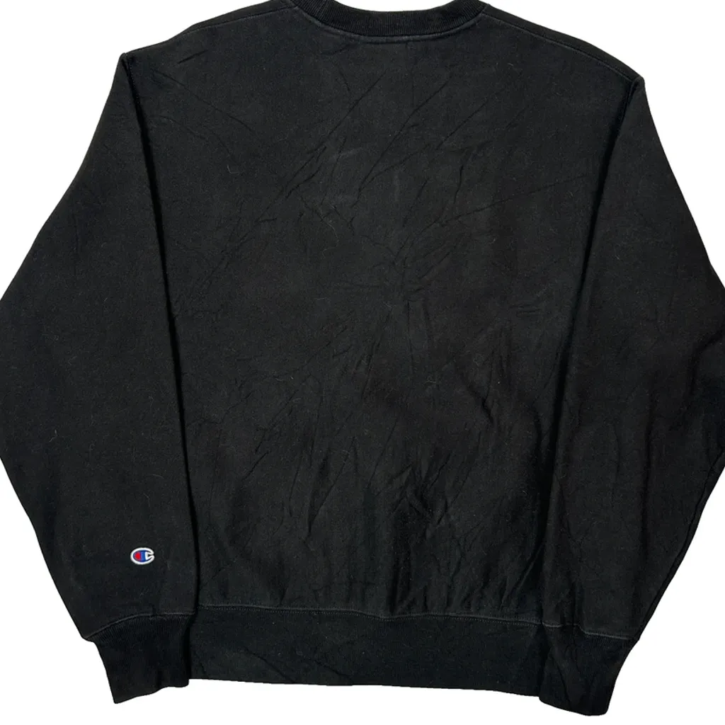 Reverse Weave Champion Temple Owls Sweatshirt - Large Black Cotton - Image 7