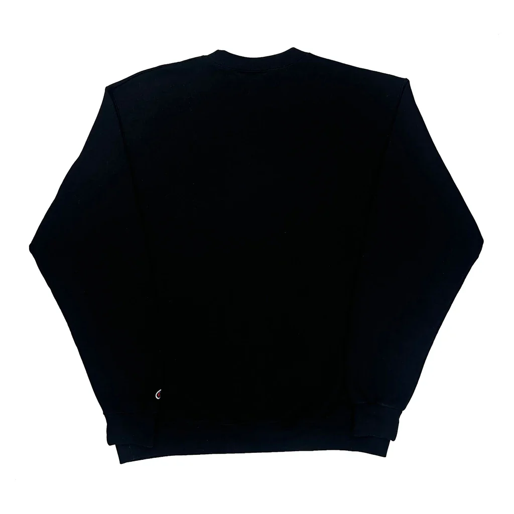 Reverse Weave Champion Ulm Warhawks Sweatshirt - Large Black Cotton - Image 2
