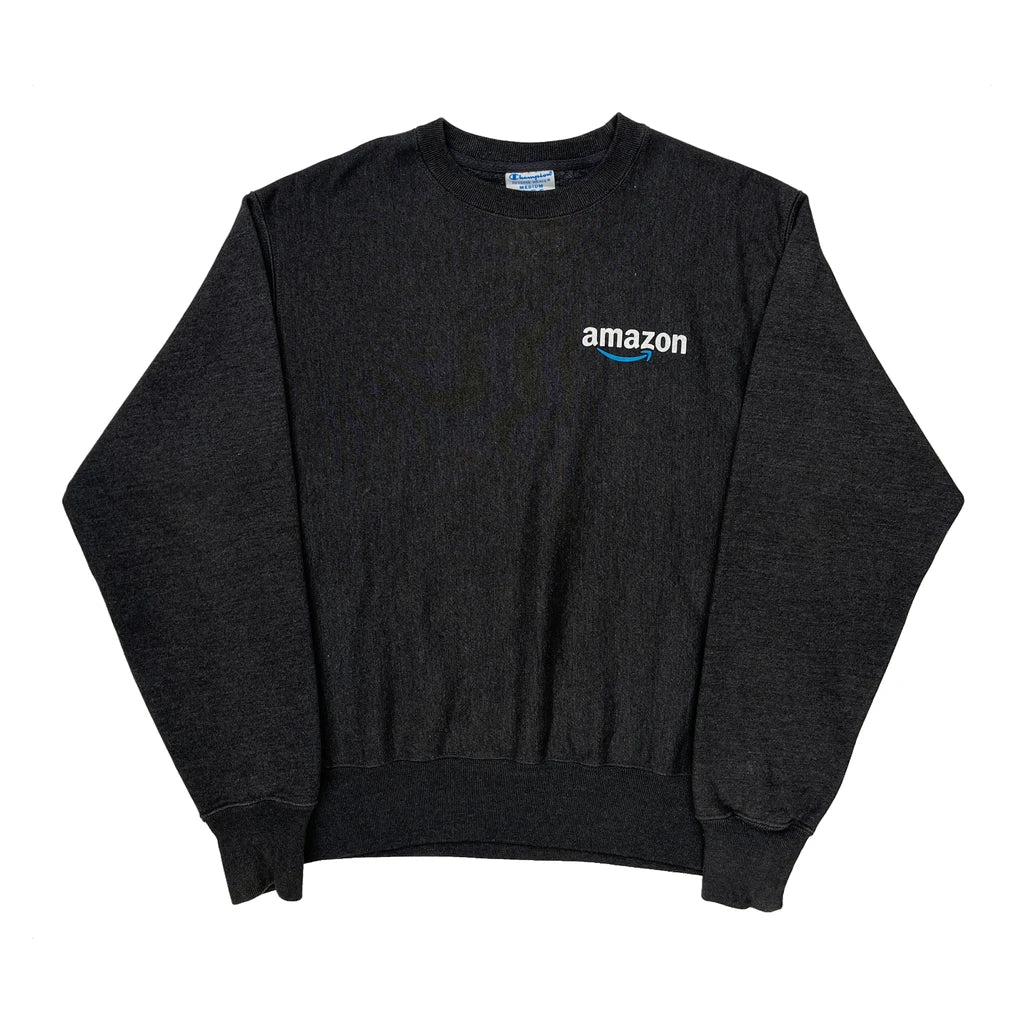 Reverse Weave Champion Sweatshirt - Medium Black Cotton