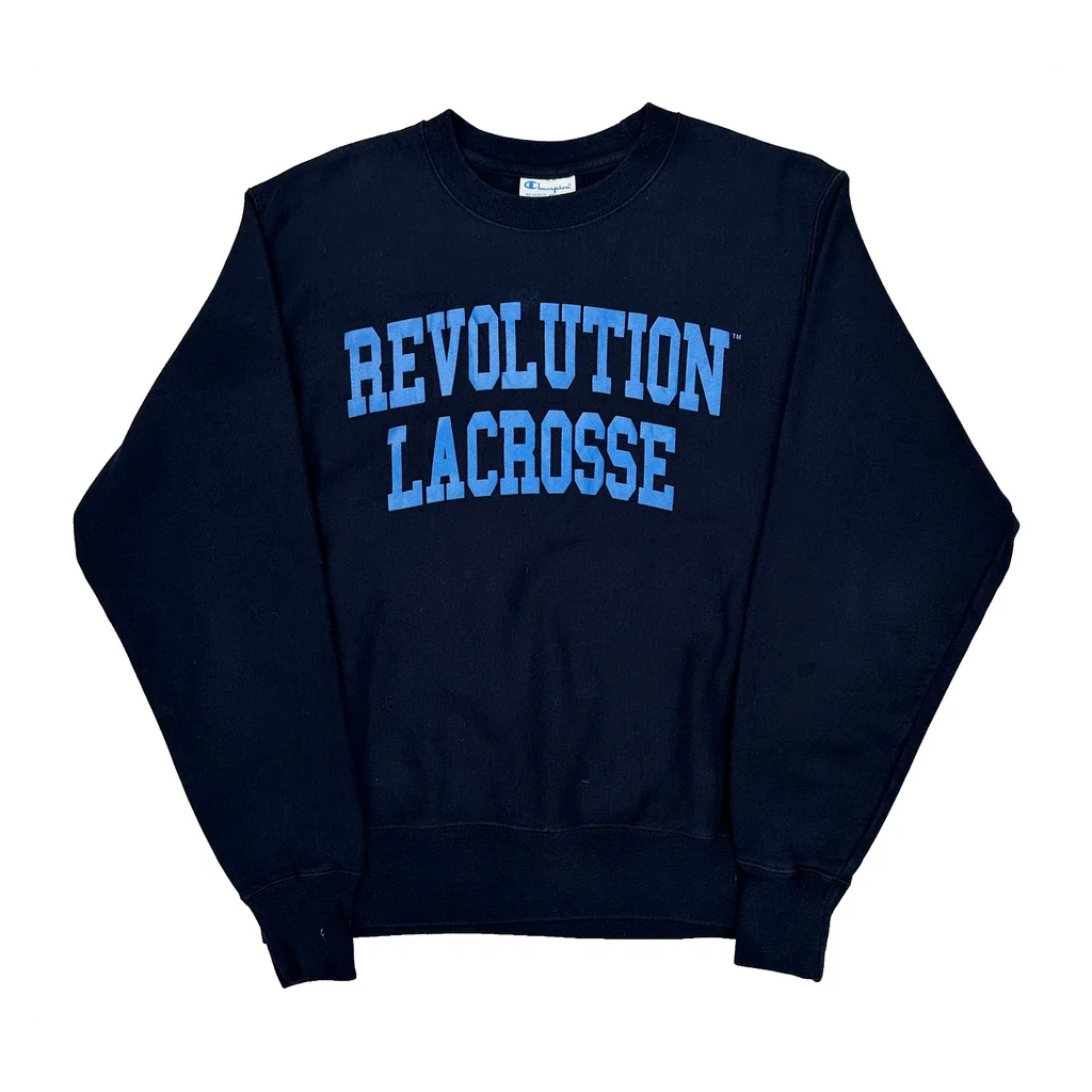 Reverse Weave Champion College Sweatshirt - Medium Black Cotton Blend