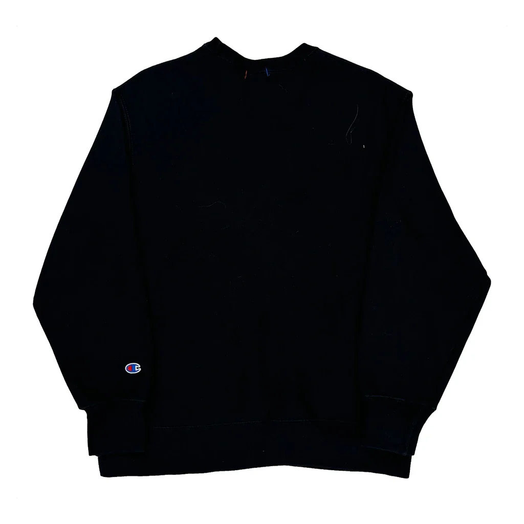 Reverse Weave Champion Sweatshirt - Medium Black Cotton - Image 2