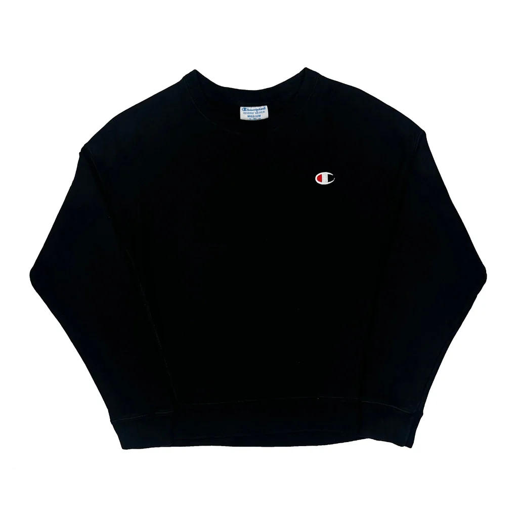 Reverse Weave Champion Sweatshirt - Medium Black Cotton Blend