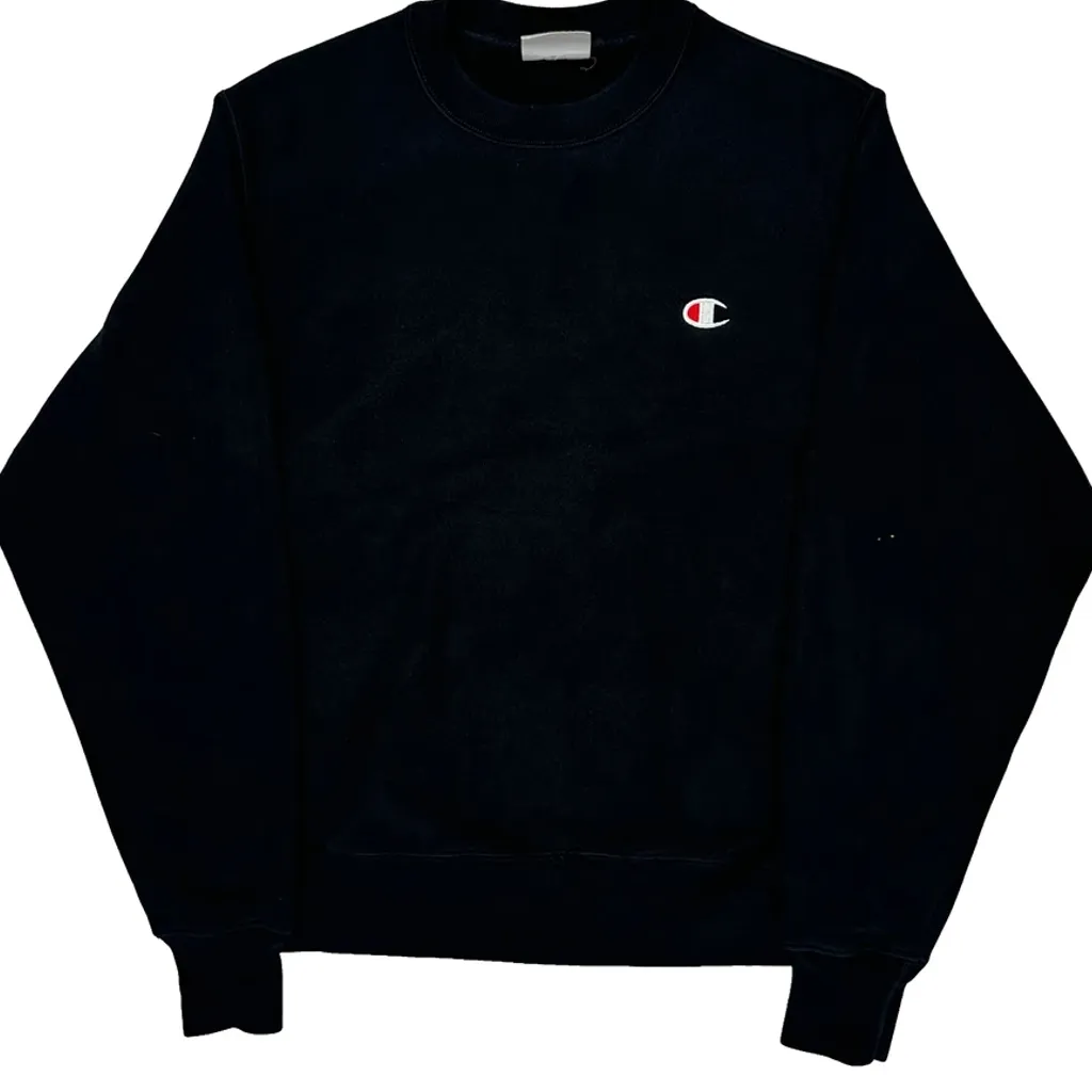 Reverse Weave Champion Sweatshirt - Small Black Cotton - Image 5